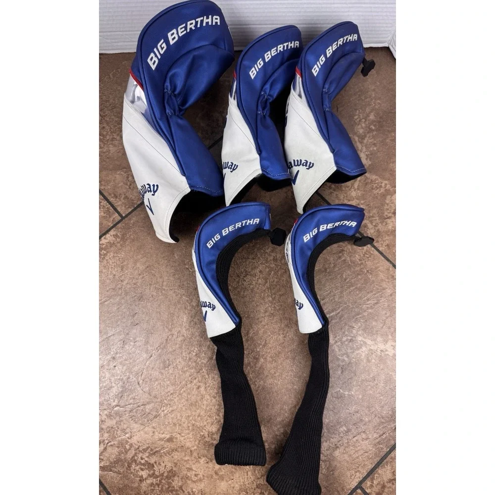 Callaway Big Bertha Reva Driver, 3 &5 Hybrid Head Covers 2 Hybrid Head